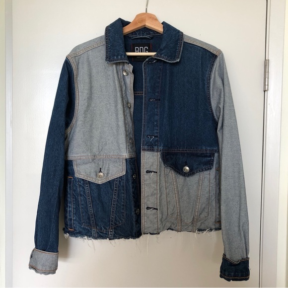 Patchwork Distressed Denim Jacket - Picture 5 of 6